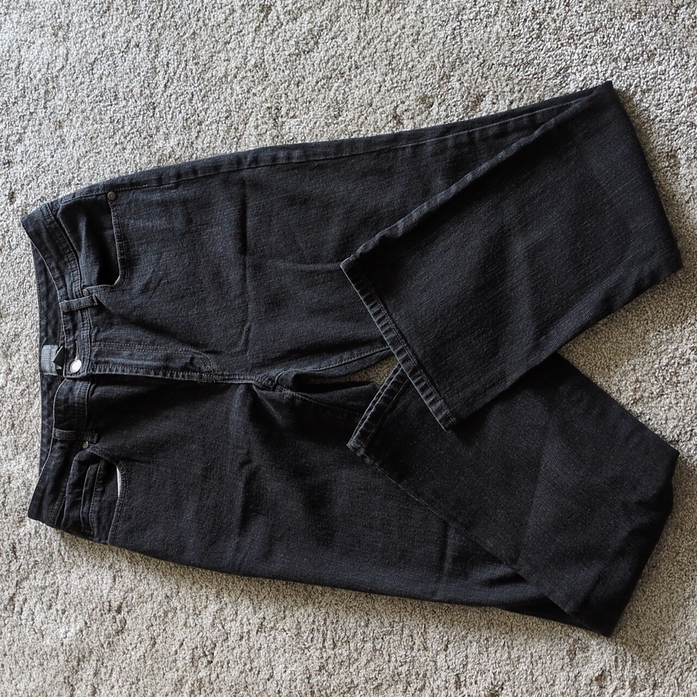 Chico's Additions Denim Bootcut Black Jeans Size 1 Regular